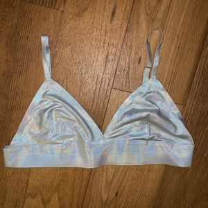 Urban outfitters holographic bralette